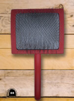 Large Painted Wooden Curved Slicker Brushes