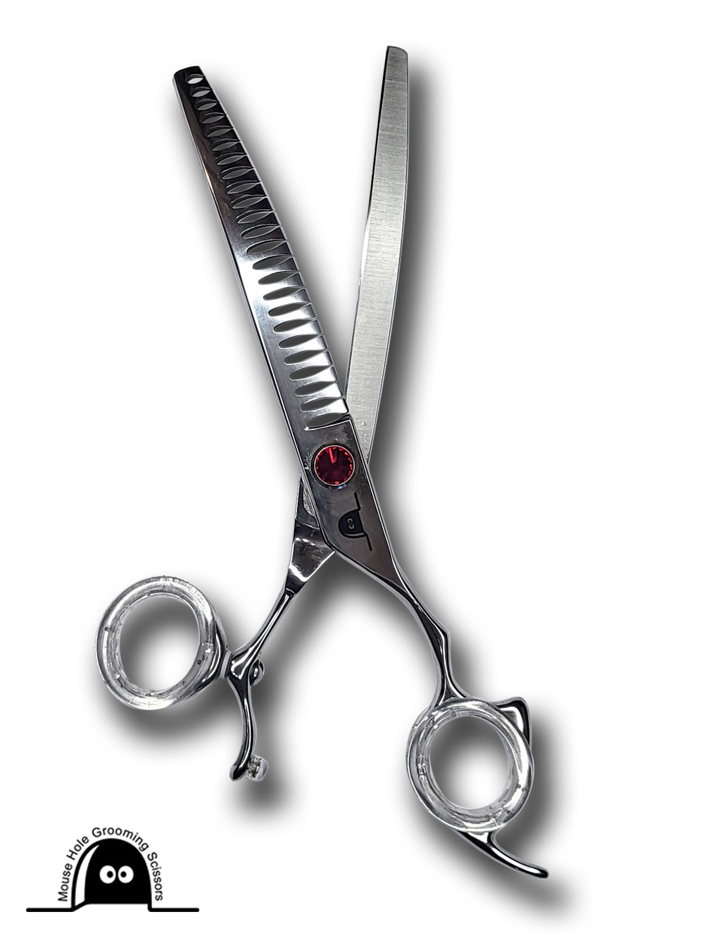 Airedale 7" Swivel Curved Chunker Right-handed Pet Grooming Scissors